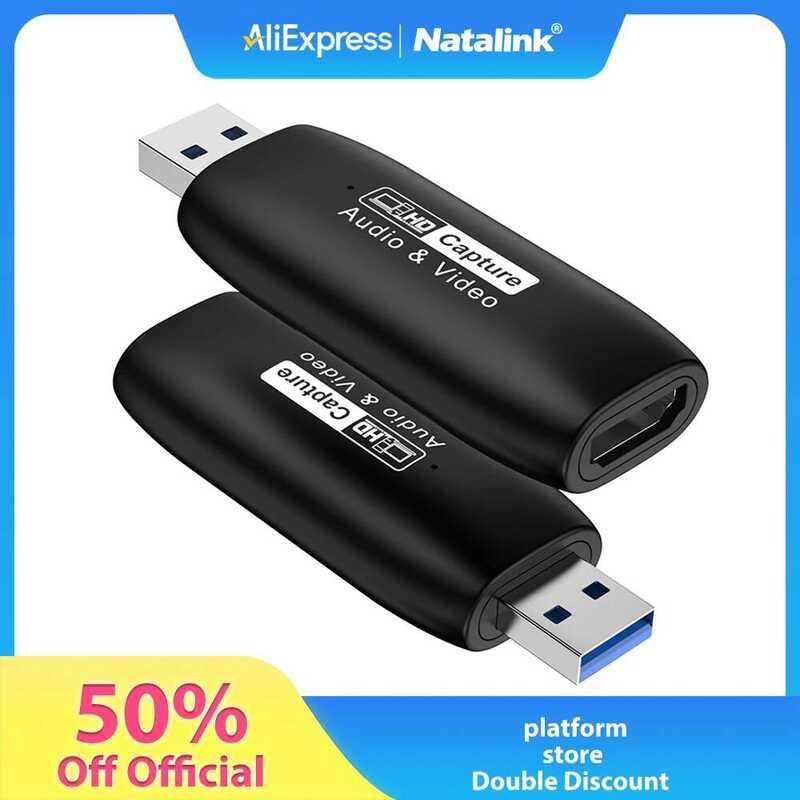 Natak 2 4E HDMI Capture Card USB 2.0 4K 30Hz Input, 1080P Output For ...