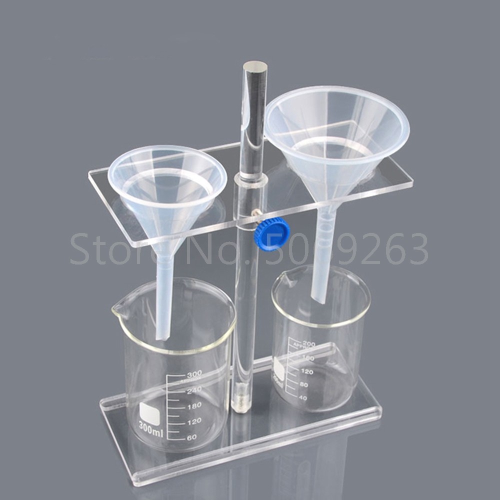 1PCS Organic Glass Funnel Stand PMMA Support Rack Lab Supplies with ...