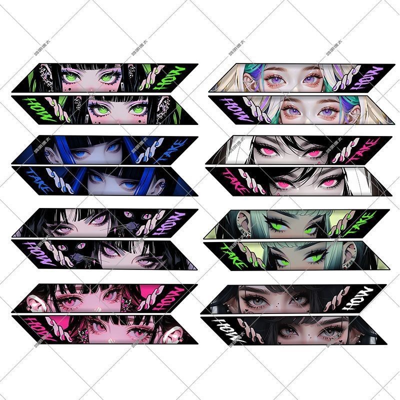 Cycling cool stickers, road bike animation eye killing stickers ...
