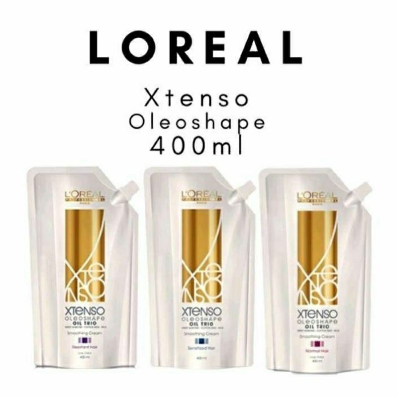 L'OREAL xtenso oleoshape rebonding set 400mlx2 | Shopee Philippines