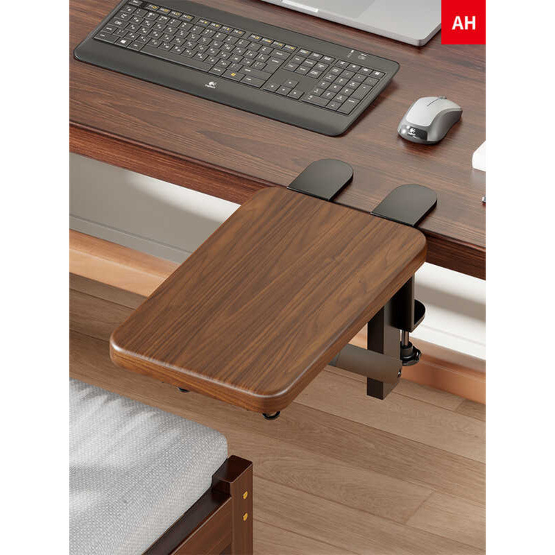 Solid Wood Computer Arm Rest Elbow Bracket Office Desktop Extension ...