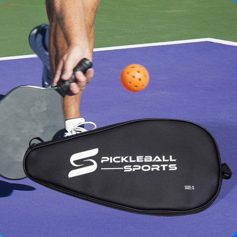 racket bag，PU Pickleball Storage Bag Lightweight Shockproof Zipper Hand ...