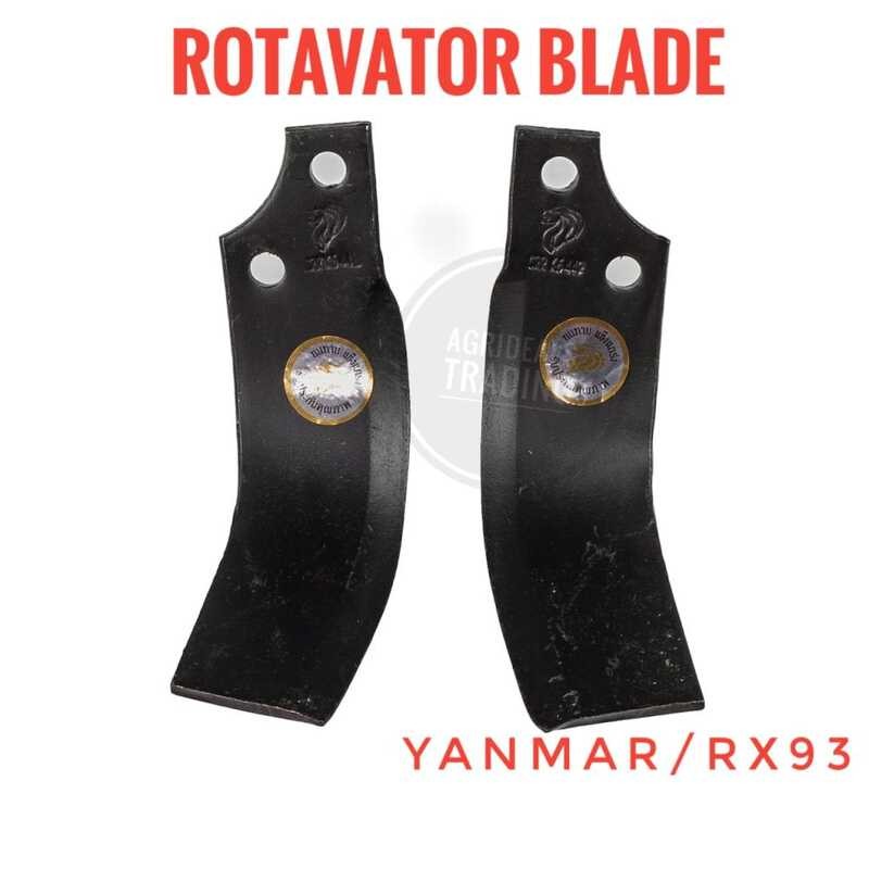 ROTAVATOR BLADE YANMAR / KUBOTA Rx93 CRR MADE IN THAILAND 3 3Zxcv A6 ...