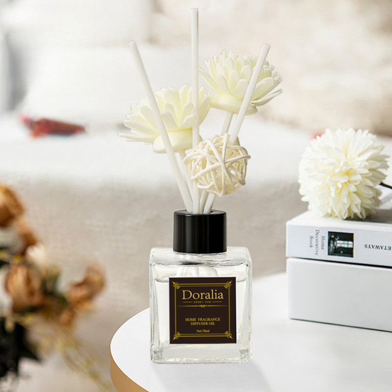 Aromatherapy Reed Diffuser 50ml with Natural Oils and Botanical ...