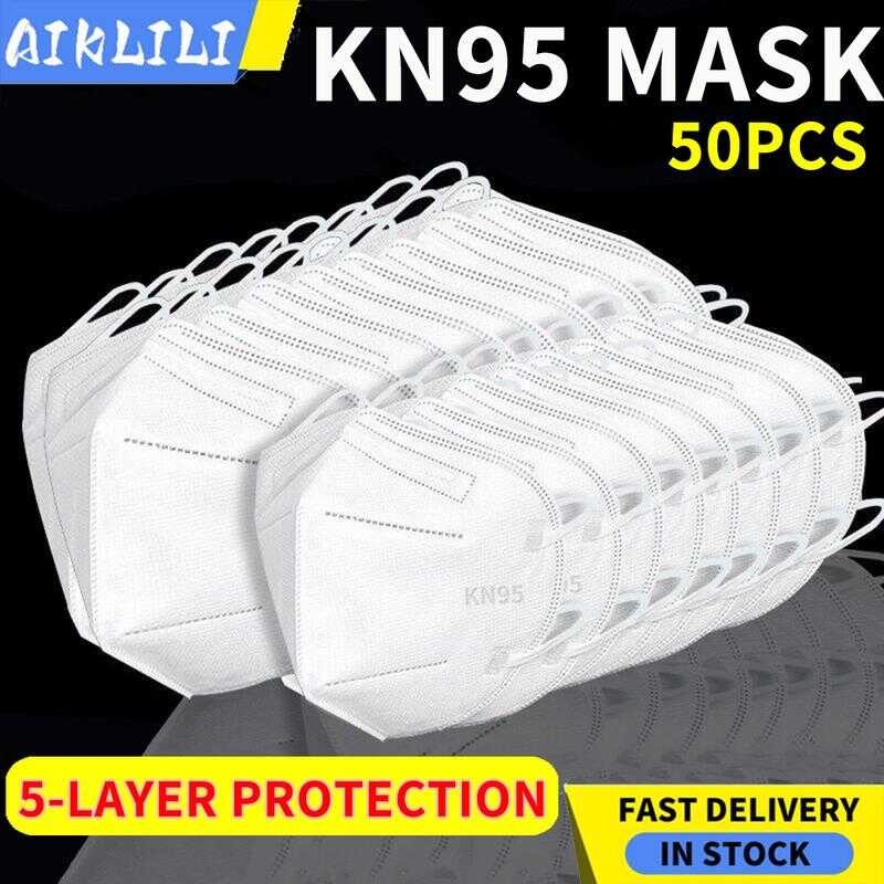 Aiklili Kn95 Facemask N95 Masks Respirator Mask 50Pcs 100Pcs K95 ...