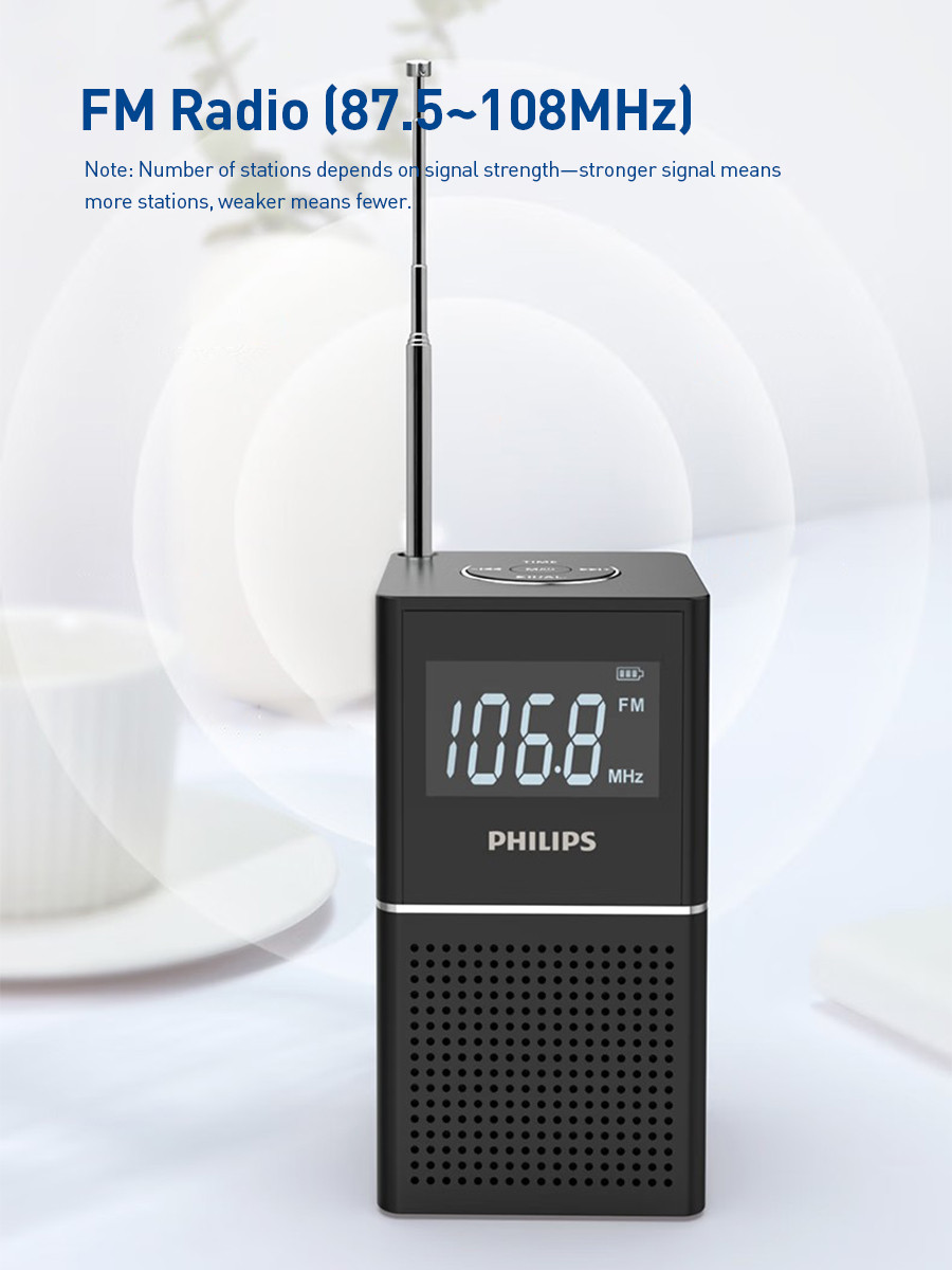 Philips bluetooth speaker clock radio Function support USB Playback and ...