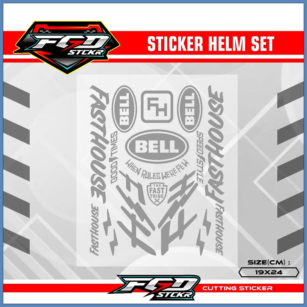 Helmet Sticker - FASTHOUSE Sticker CUTTING SET For Helmet | Shopee ...