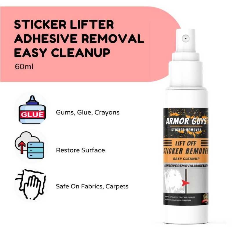 STYLECLUB STICKER ADHESIVE Remover, Residue Remover Car Window Film ...