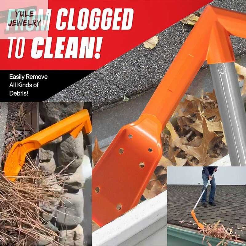 YULE Long Handle Pipe Cleaners Tool Ergonomic Abrasion Resistance Drain ...