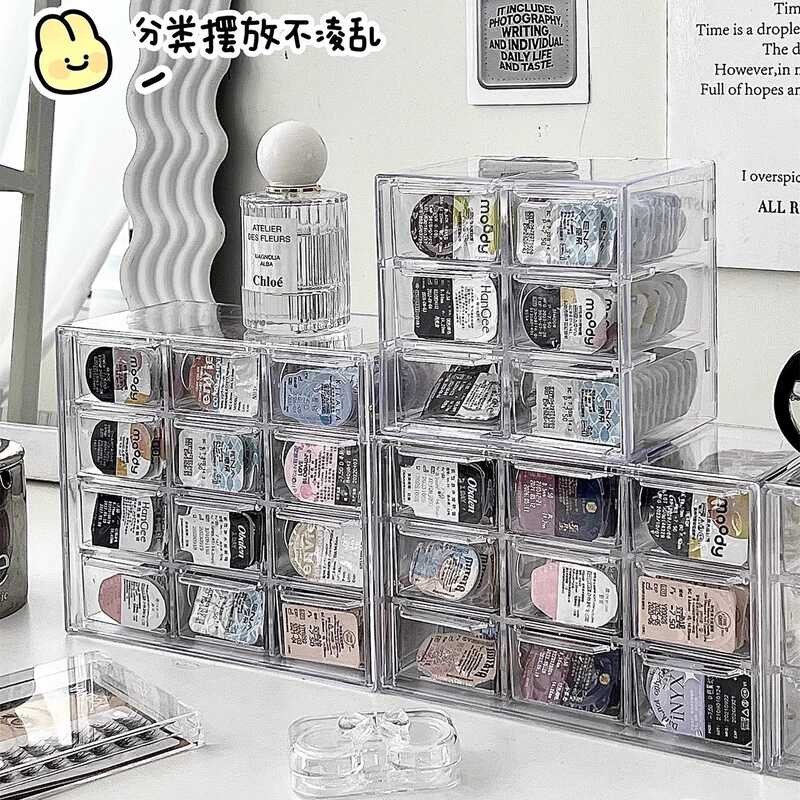 Contact Lens Storage Box Multi-Pack Large Capacity Multi-Compartment ...
