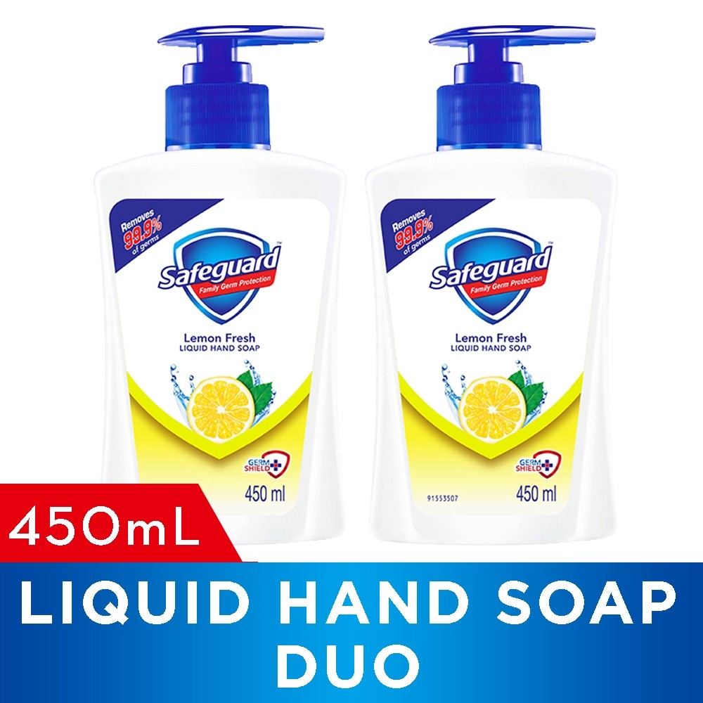 Safeguard Lemon Fresh Liquid Hand Soap Duo 450ml | Shopee Philippines