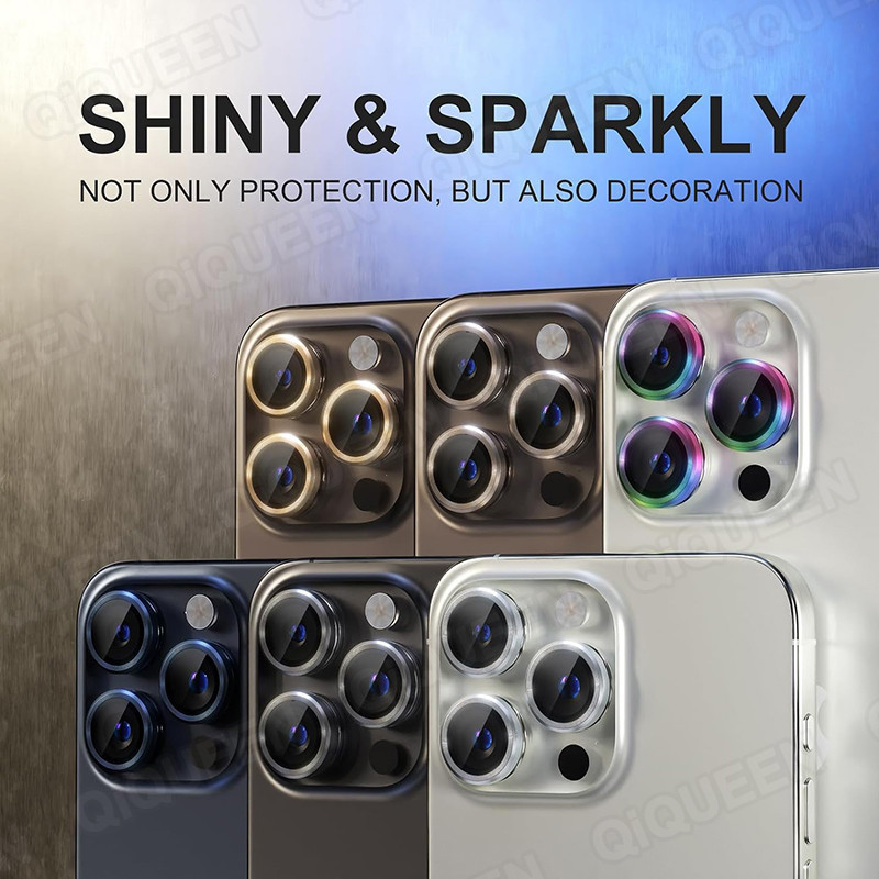 2/3Pcs Metal Camera Lens Protector For iPhone 11 12 13 14 15 16 17 Pro ...