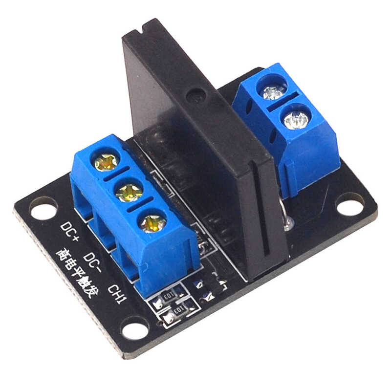 1 Channel 5V Solid State Relay Module High Low Level Trigger with Fuse ...