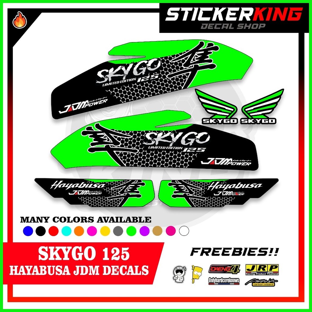 Skygo 125 Hayabusa JDM Decals with Freebies Stickers Thailand Indo ...