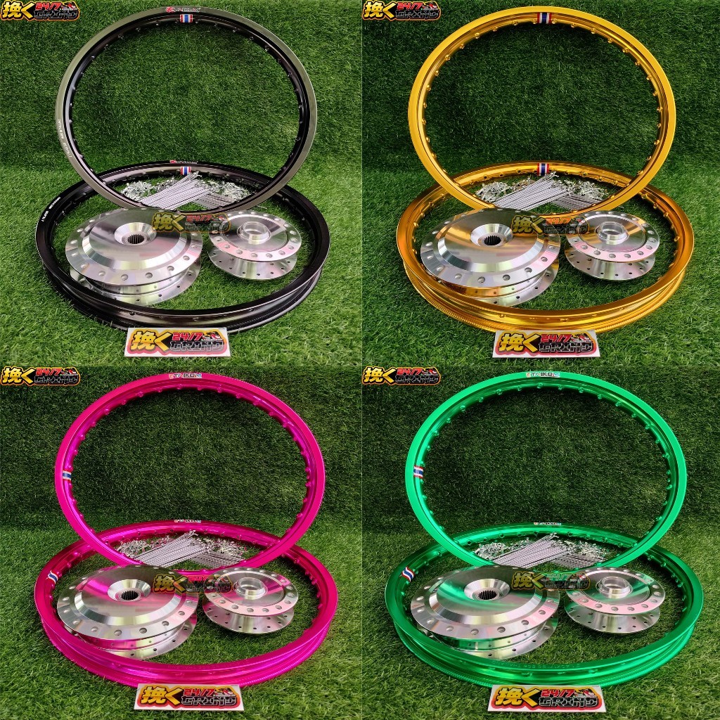 Rim Set For Honda Click 125 / Click 150 / Click v1 v2 v3 Rim Hub Spokes ...