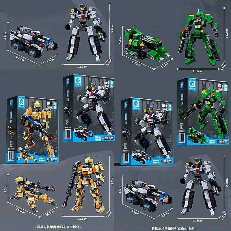 Senbao Building Blocks Steel Mecha Military Transforming Transformers ...