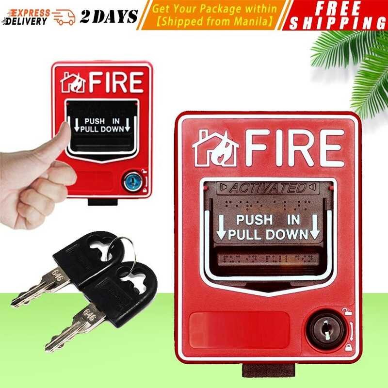 9-28Vdc Fire Alarm System Conventional Manual Call Point Button Station ...
