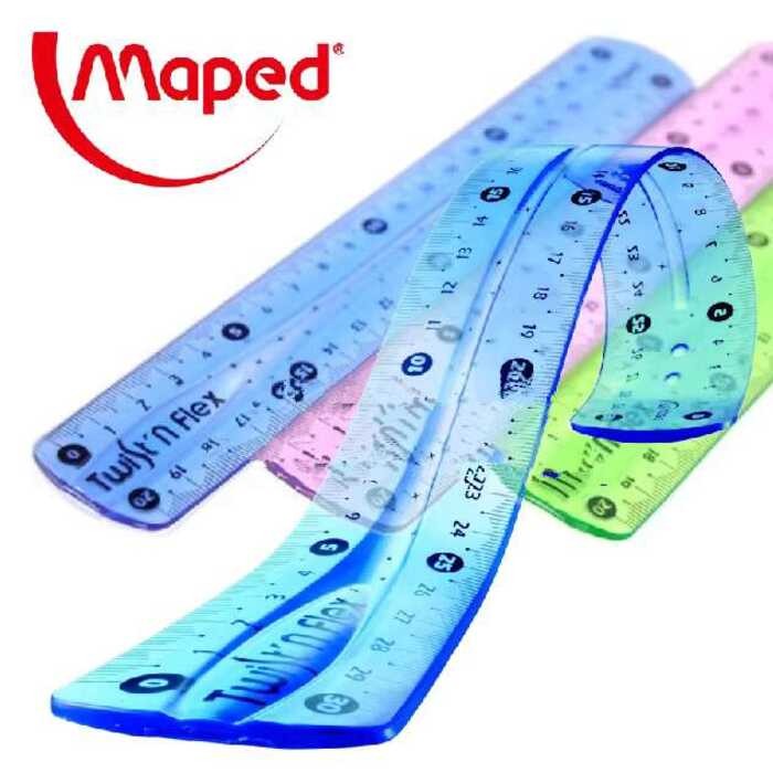 MAPED Super Soft Ruler for Elementary School Students, Transparent ...