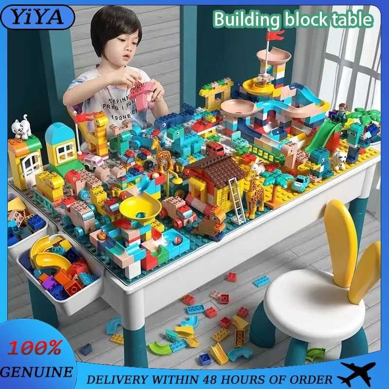 Baby Complete Children's Toy Building Bloc With Table And Chair Toy Box ...