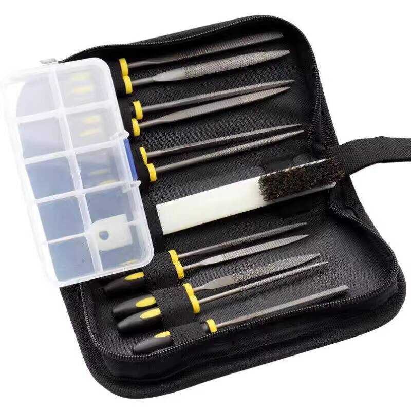 Su Mo Assorted File Set 15 Pieces 3*140/4*160 Steel Flat Half Round ...