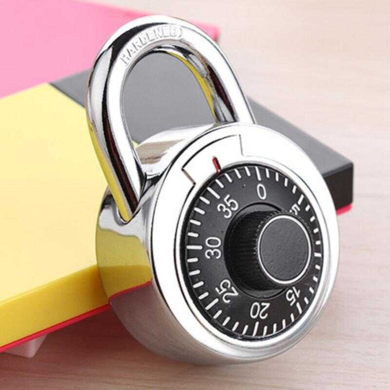 Turntable Password Coded Lock Combination Rotary Dial Number Padlock ...