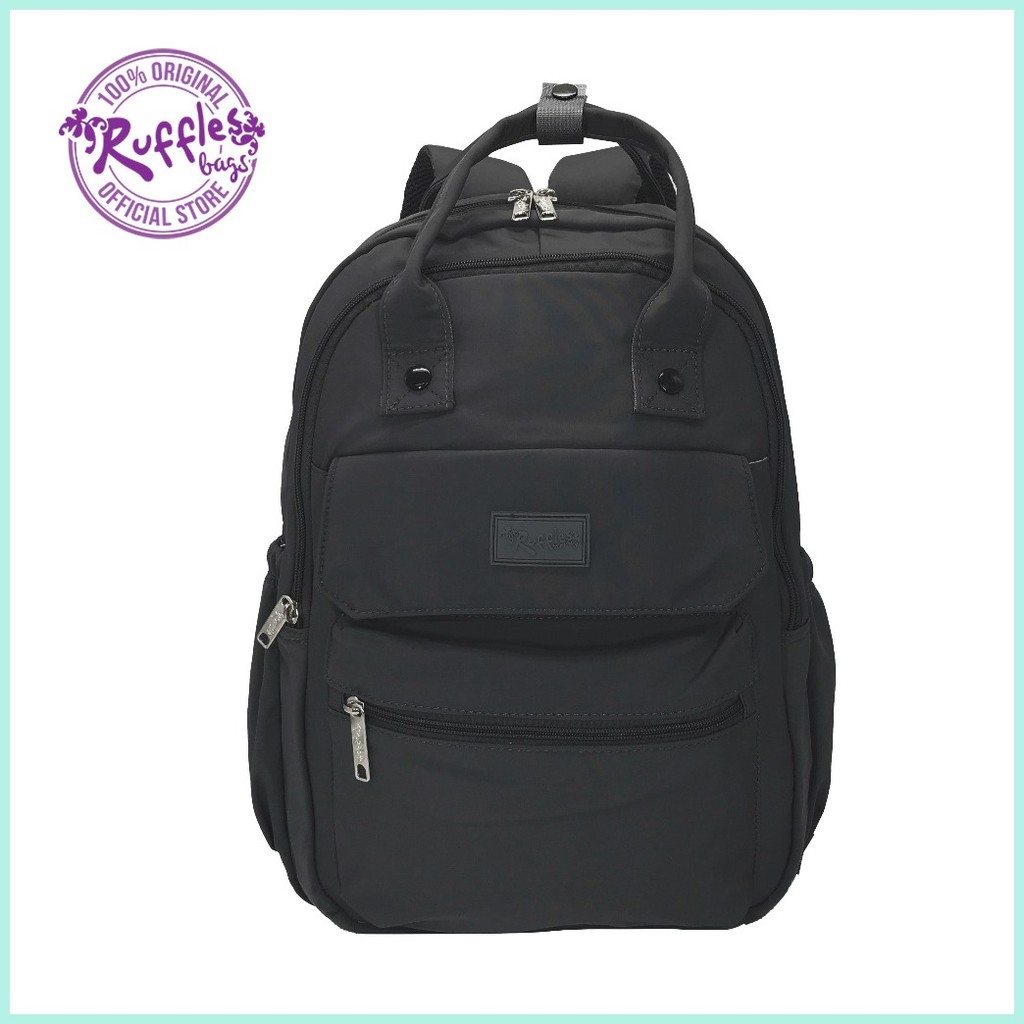 Ruffles Bags Janice 17-inch Backpack #1 (Black, Old Rose, Peach, Gray ...