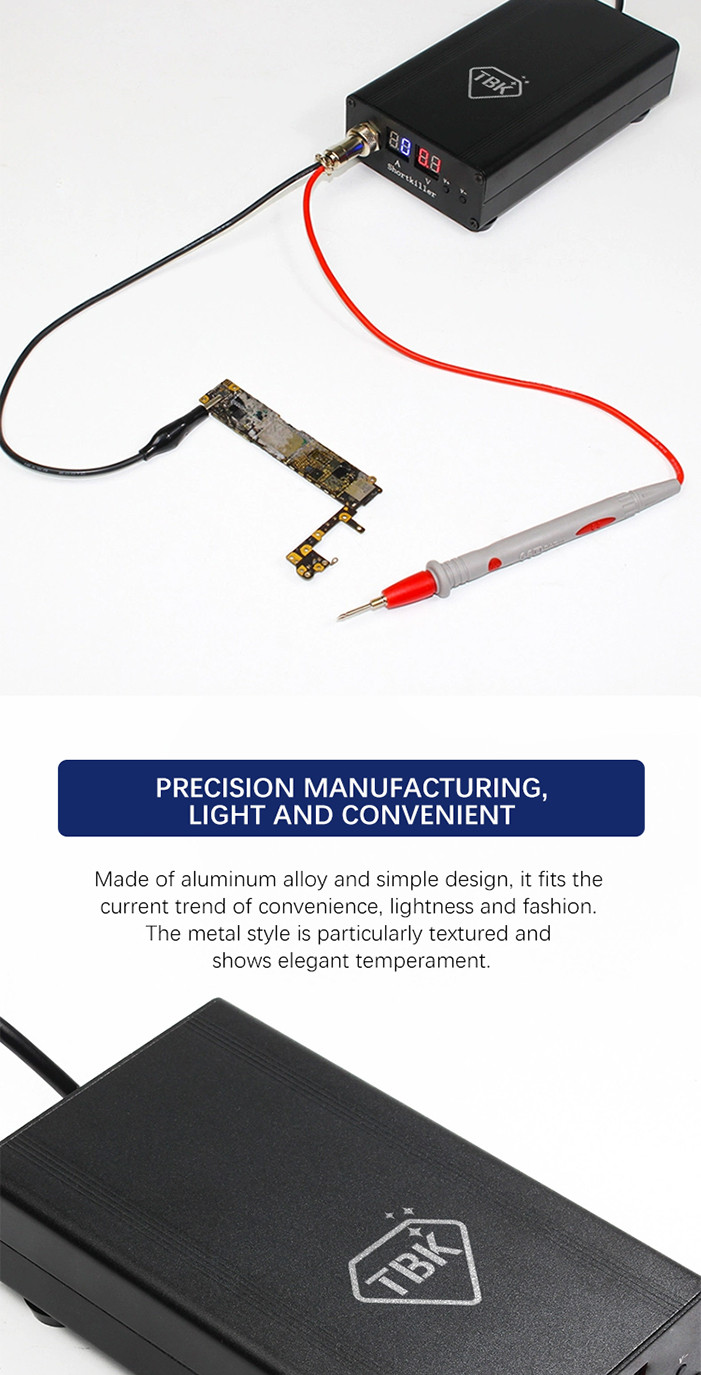 TBK ShortKiller Pro 30A Motherboard Circuit Detection Tool Box Short ...