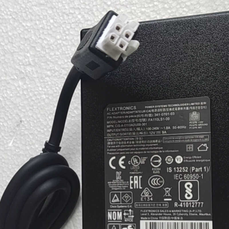 Cisco Switch Router ISR 4321/K9 Power Adapter 12V9A 6-hole PWR-4320-AC ...