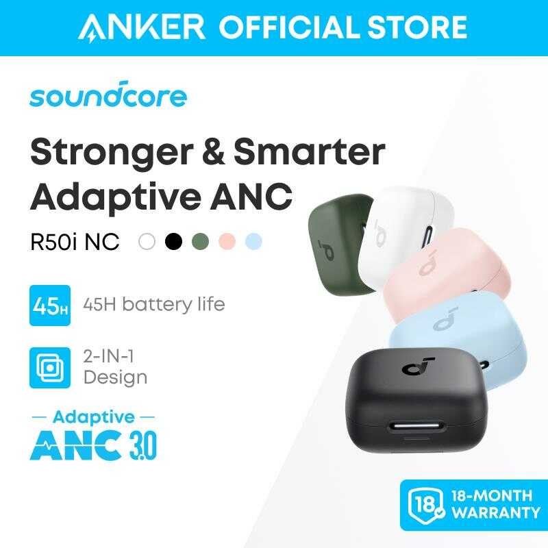 cc0 【TWS+ Stand】Soundcore by Anker R50i NC Earbuds Adaptive ANC ...