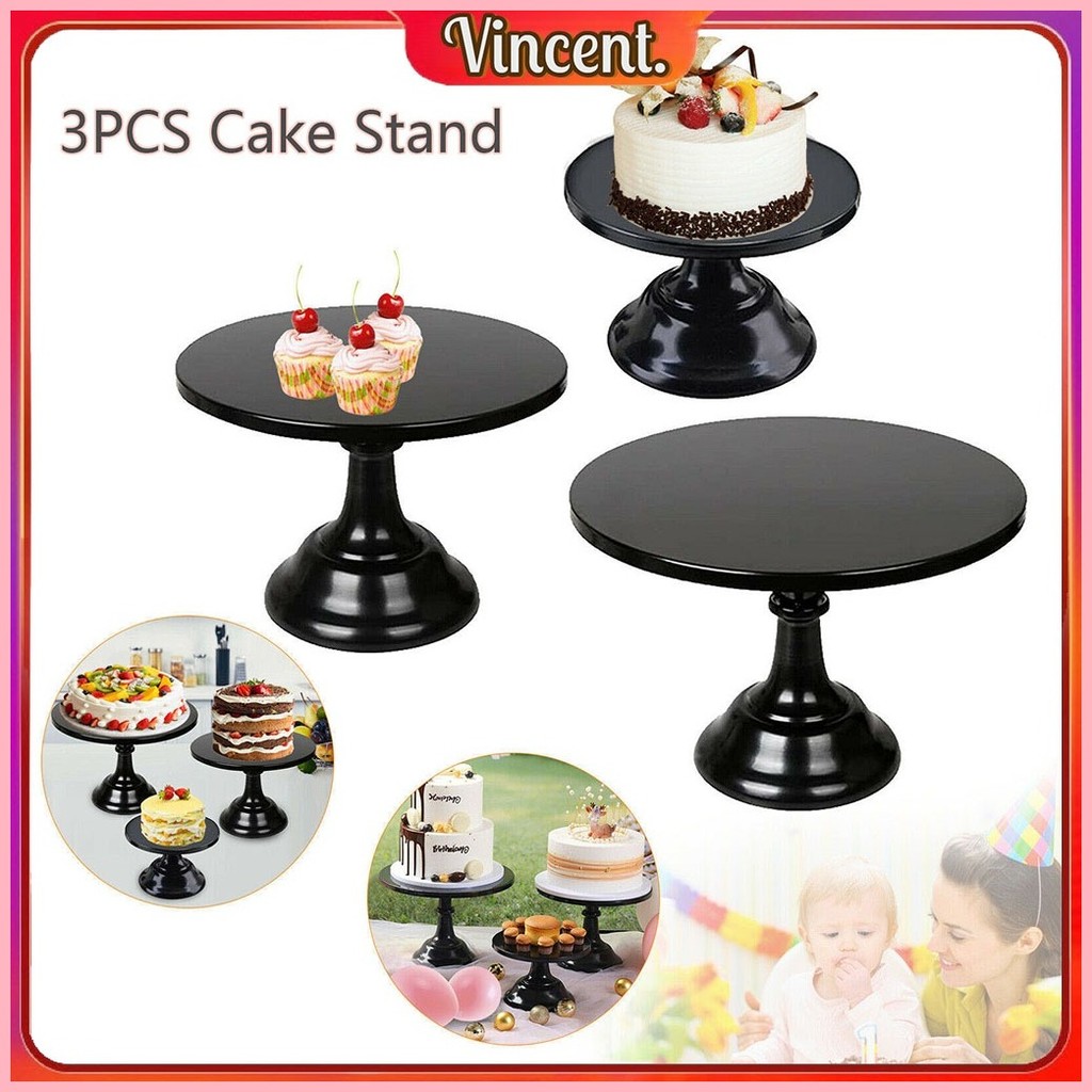 3-piece set of iron cake rack dessert rack paper cup cake rack fruit ...