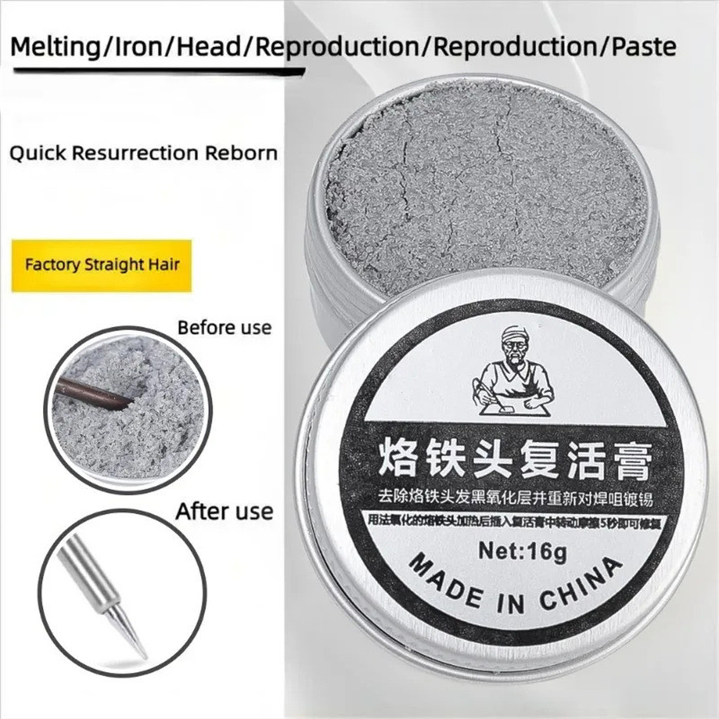Soldering Iron Tip Resurrection Paste Tinner Cleaner Quick Repair Lead ...