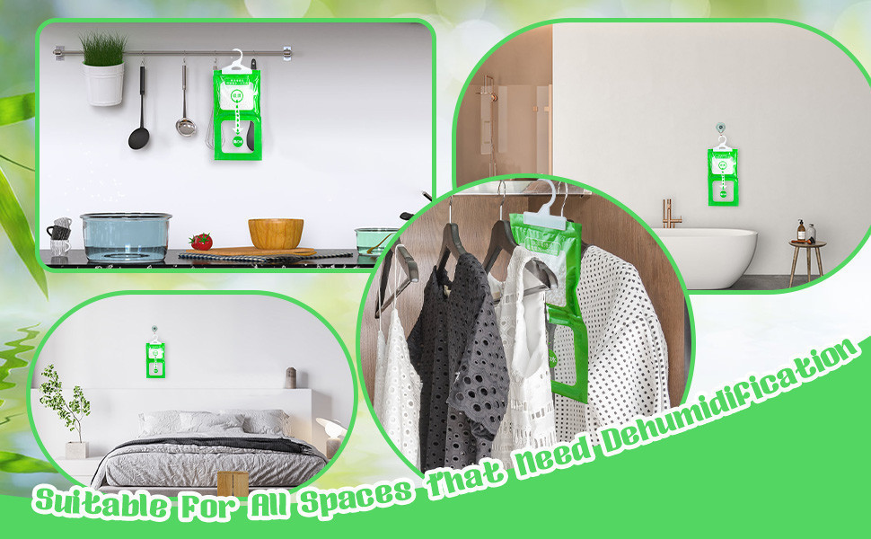 Hanging Moisture Absorber Bag - Moldproof Wardrobe Antihumidity Bags ...