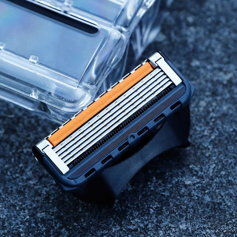 Jifuli Men's Manual Shaver Razor Five-Layer Blades Replaceable Heads ...