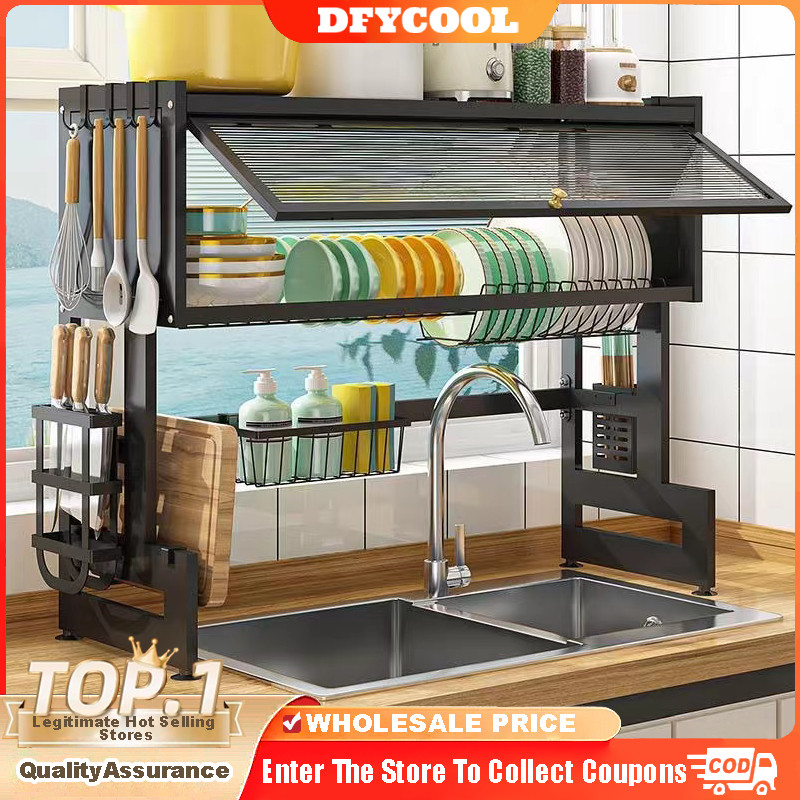 DFYCOOL Dust Proof Drainage Frame Multifunctional Metal Sink Frame dish ...