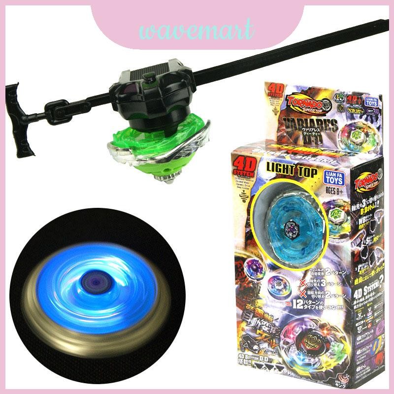 Compact Metal 4d6d Fusion Masters Beyblade With Led Light Launcher ...