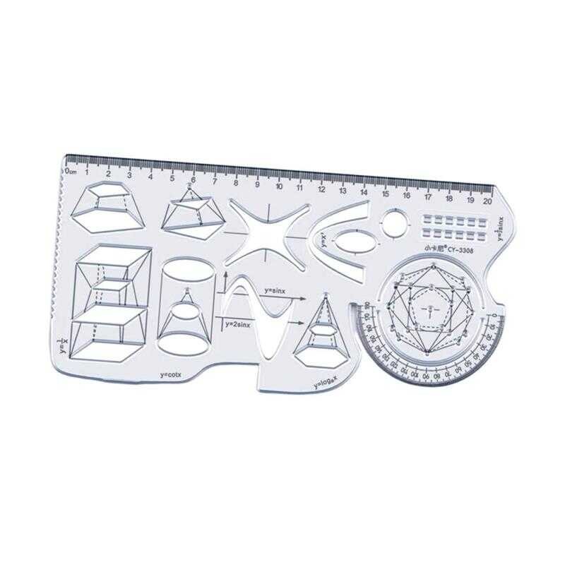 Multifunctional Geometric Ruler Drawing Stencils Woodworking Painting ...