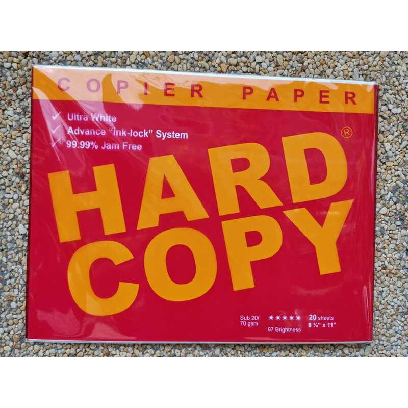 Hard Copy Bond Paper 70Gsm Sub Short / Long 20 Sheets 528 | Shopee ...
