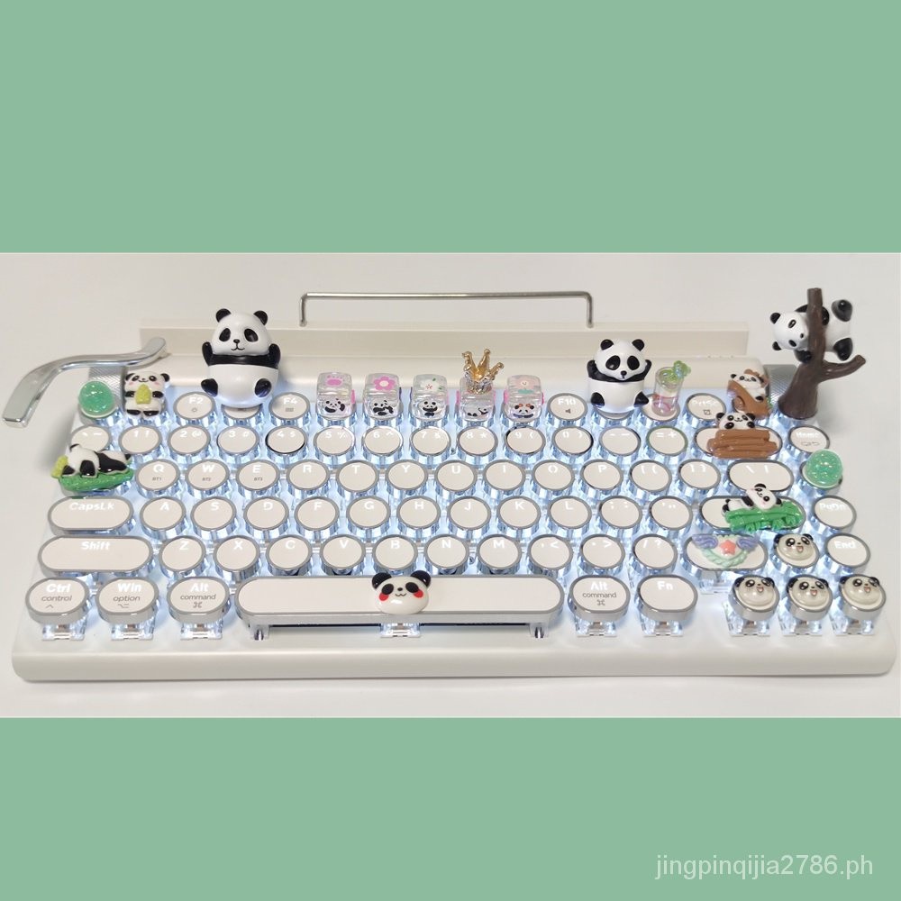 Handmade 83 Panda Typewriter Modeling Bluetooth Wireless Dual-Mode ...