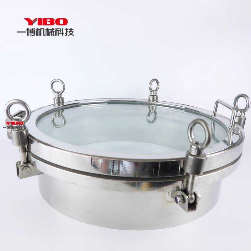 304/316 Stainless Steel Tempered Manhole with Sight Hand Hole Flange ...