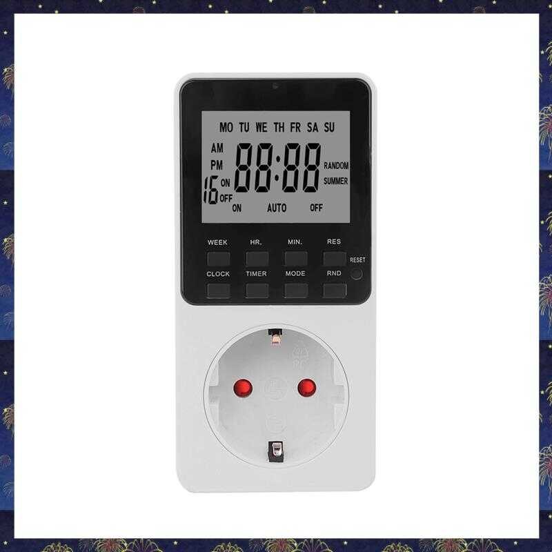 (Kawm) Electronic Digital Time Switch Kitchen Socket Outlet 230V 7 Day ...