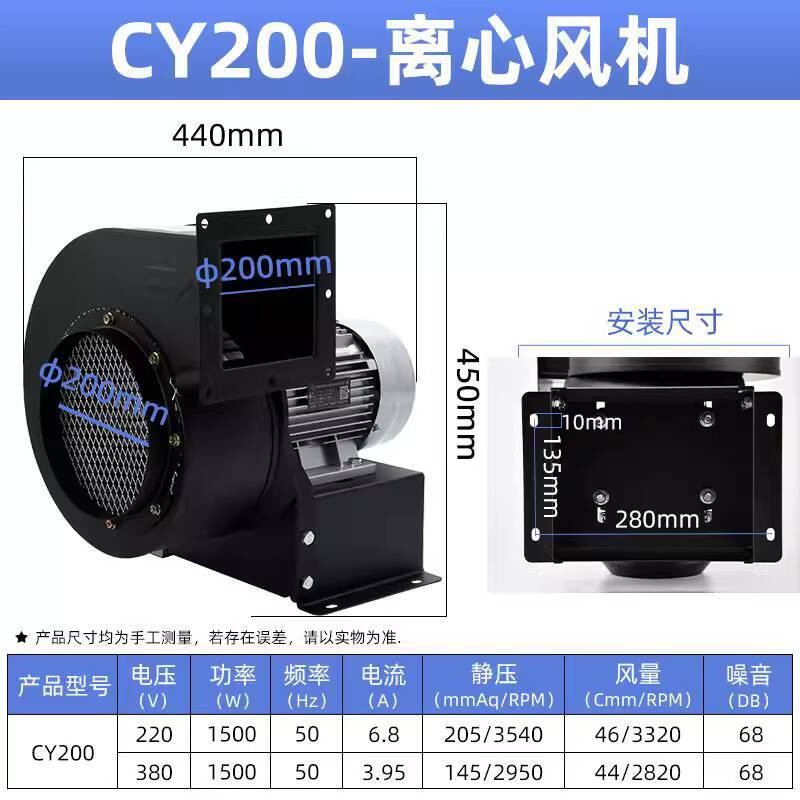 ☑♥ New Small Multi-wing Centrifugal Fan Snail Fan Boiler Blower High ...