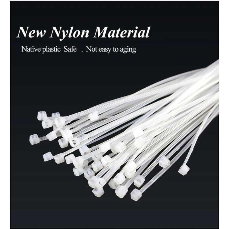 3 Self Locking Nylon Cable Ties Plastic Cord Tie Heavy Duty Cables ...
