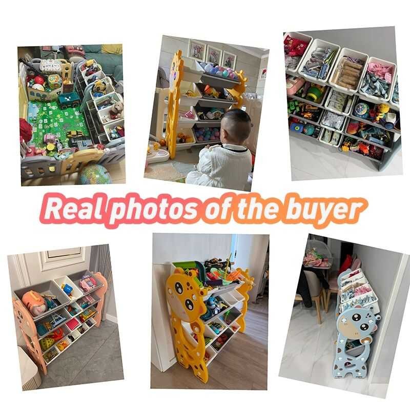er 4 Kids' Toy Organizer Storage Rack With Bins Large Toy Storage ...