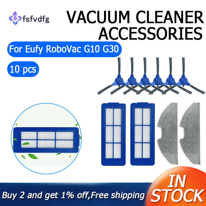 Panno Lavabile Ricambio Per Eufy RoboVac G10 Hybrid E G30 Hybrid (2 Pezzi)