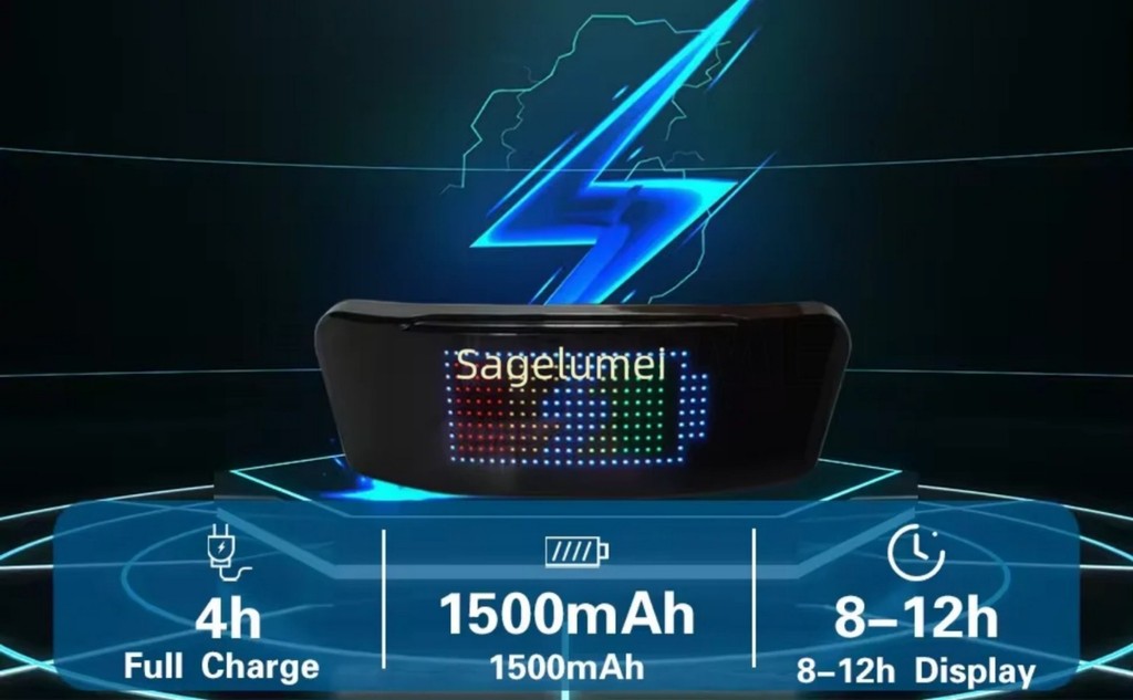 Smart APP Programmable LED Screen Led Helmet Display Motorcycle Helmet ...