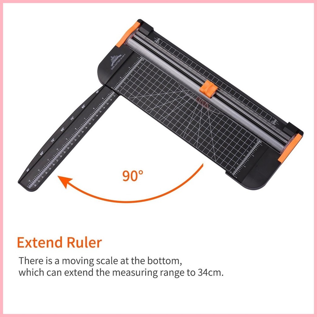 MX MALL Paper Cutter Plastic Base with Ruler A4 Heavy Duty Blade ( GP ...