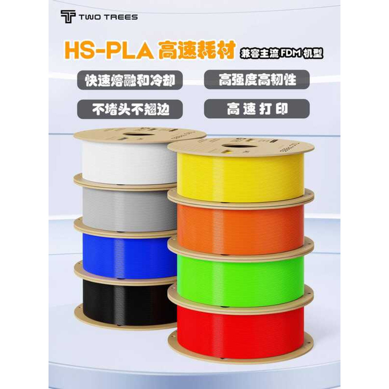 TwoTrees HS-PLA Printer PLA High-Speed 1.75mm Basic Color Eco-Friendly ...