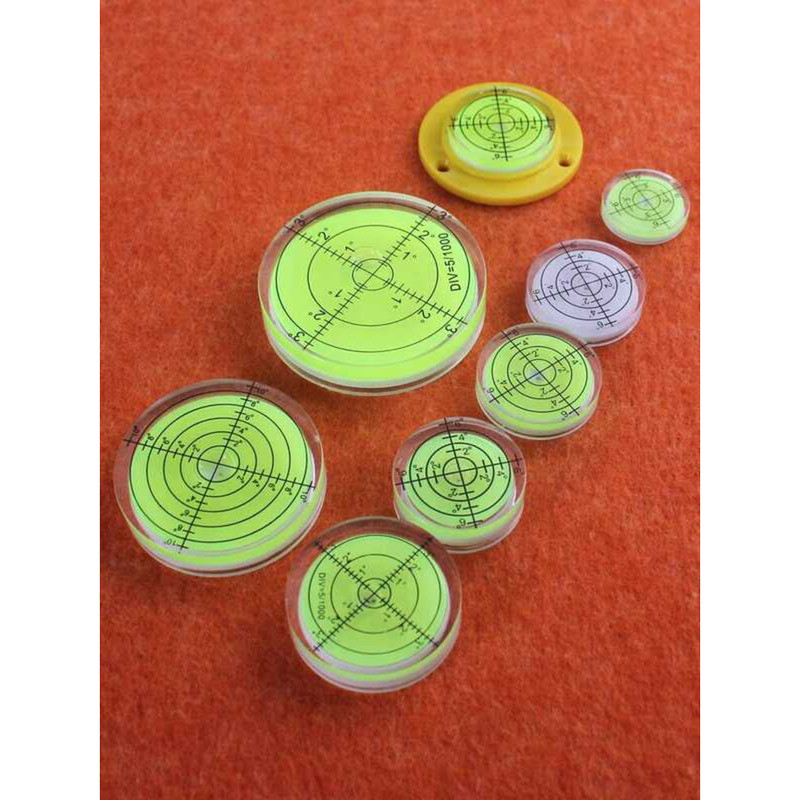 Universal with Green Bubble, Graduated Scale, Thin Round Circle Level ...