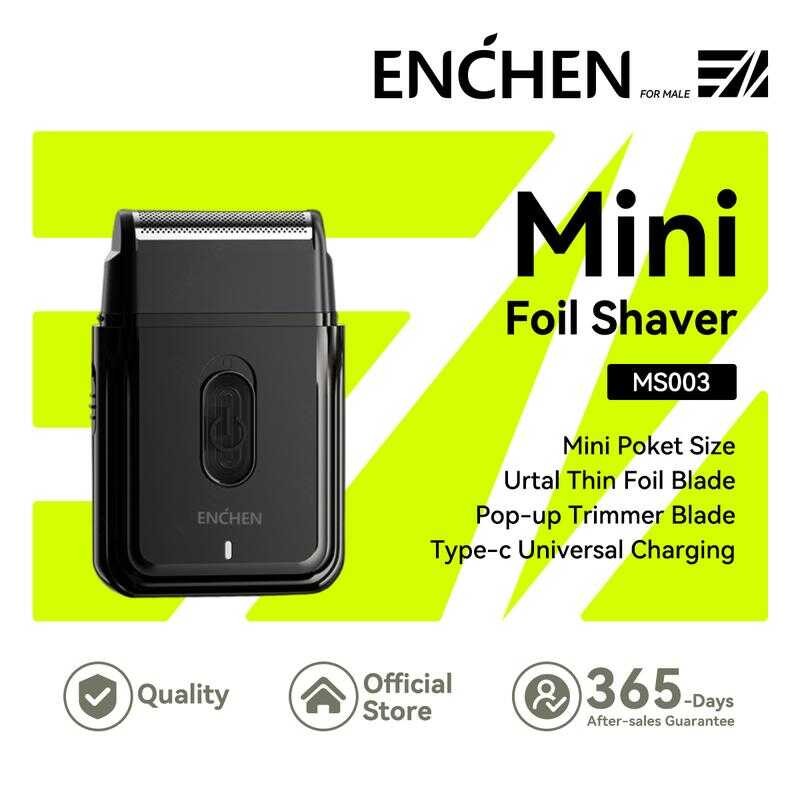 Enchen Mini Shaver Ms003 Electric Reciprocating Beard Razor 6000Rpm ...