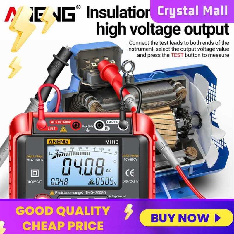 ANENG Megger Insulation Tester MH Ground Resistance Meter Electrician ...